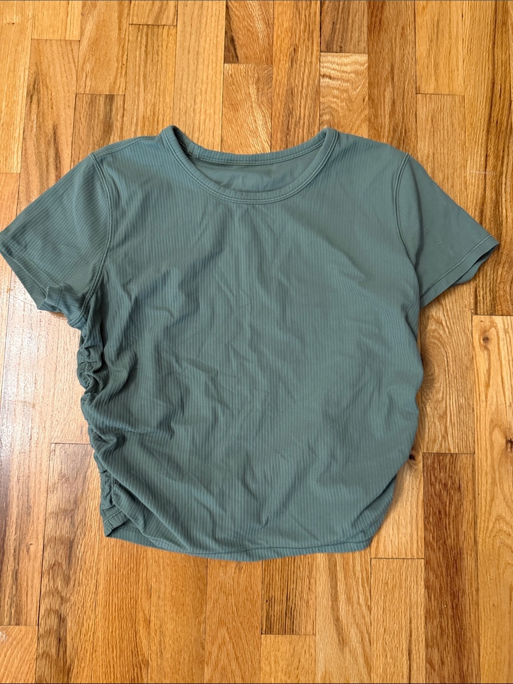 lululemon athletica All it takes Ribbed Short Sleeve Tee in Dusty Green